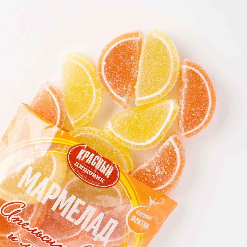 Желирани бонбони портокал и лимон резанки 