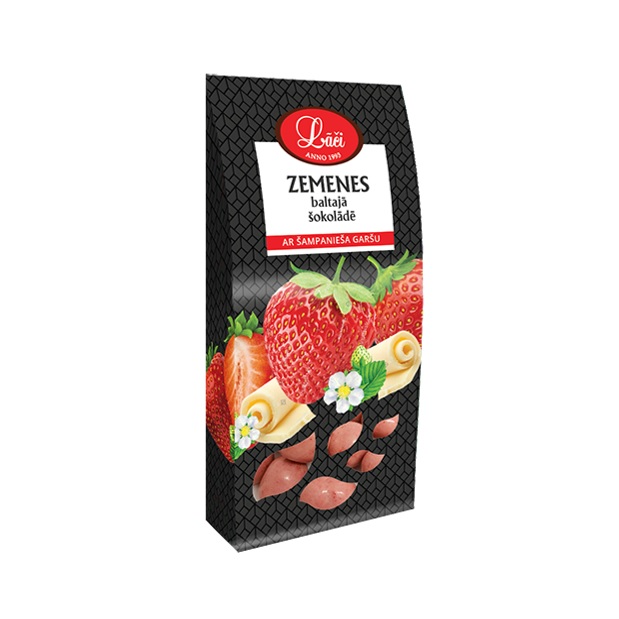 Ягоди в бял шоколад с вкус на пенливо вино Laci