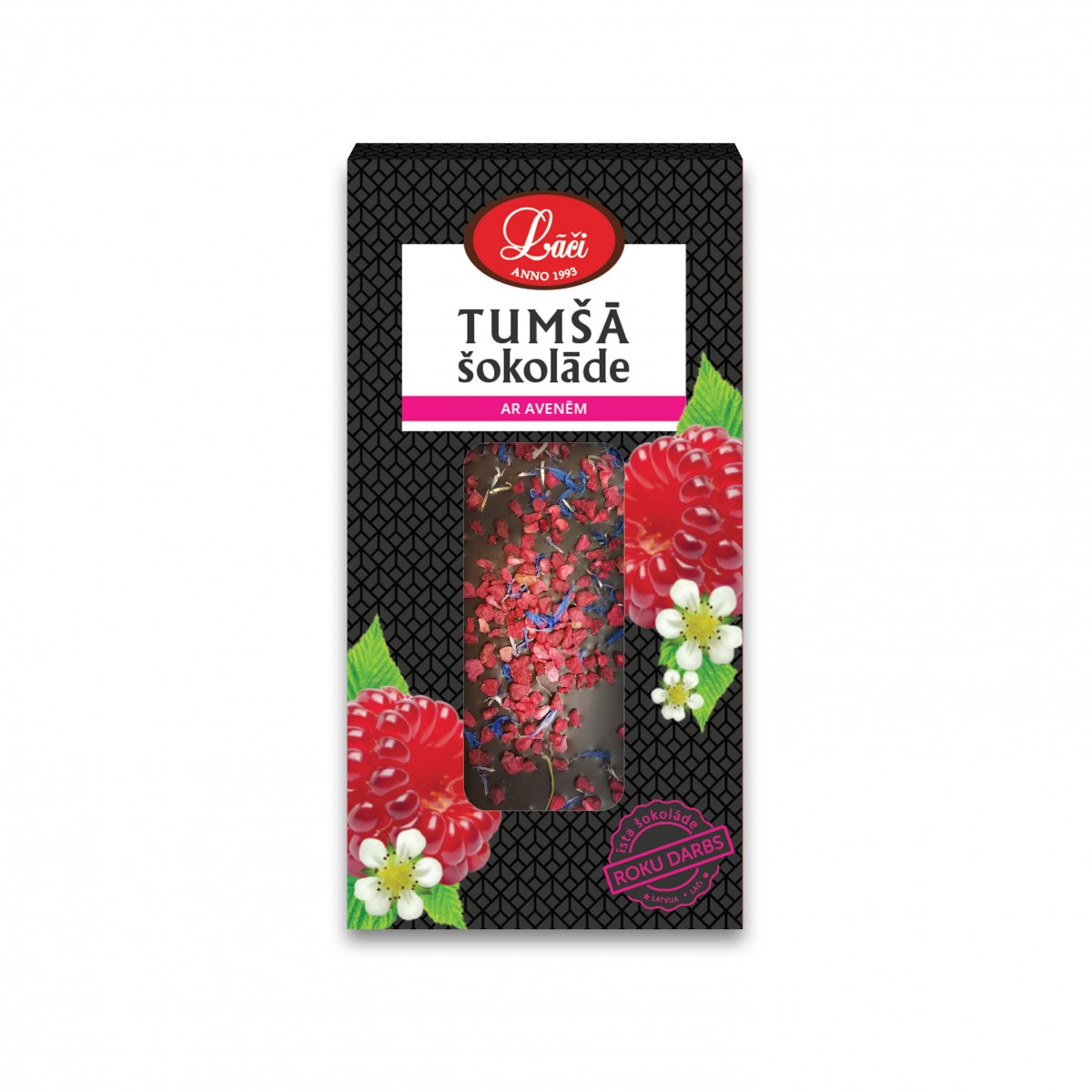 Тъмен шоколад с малини Laci