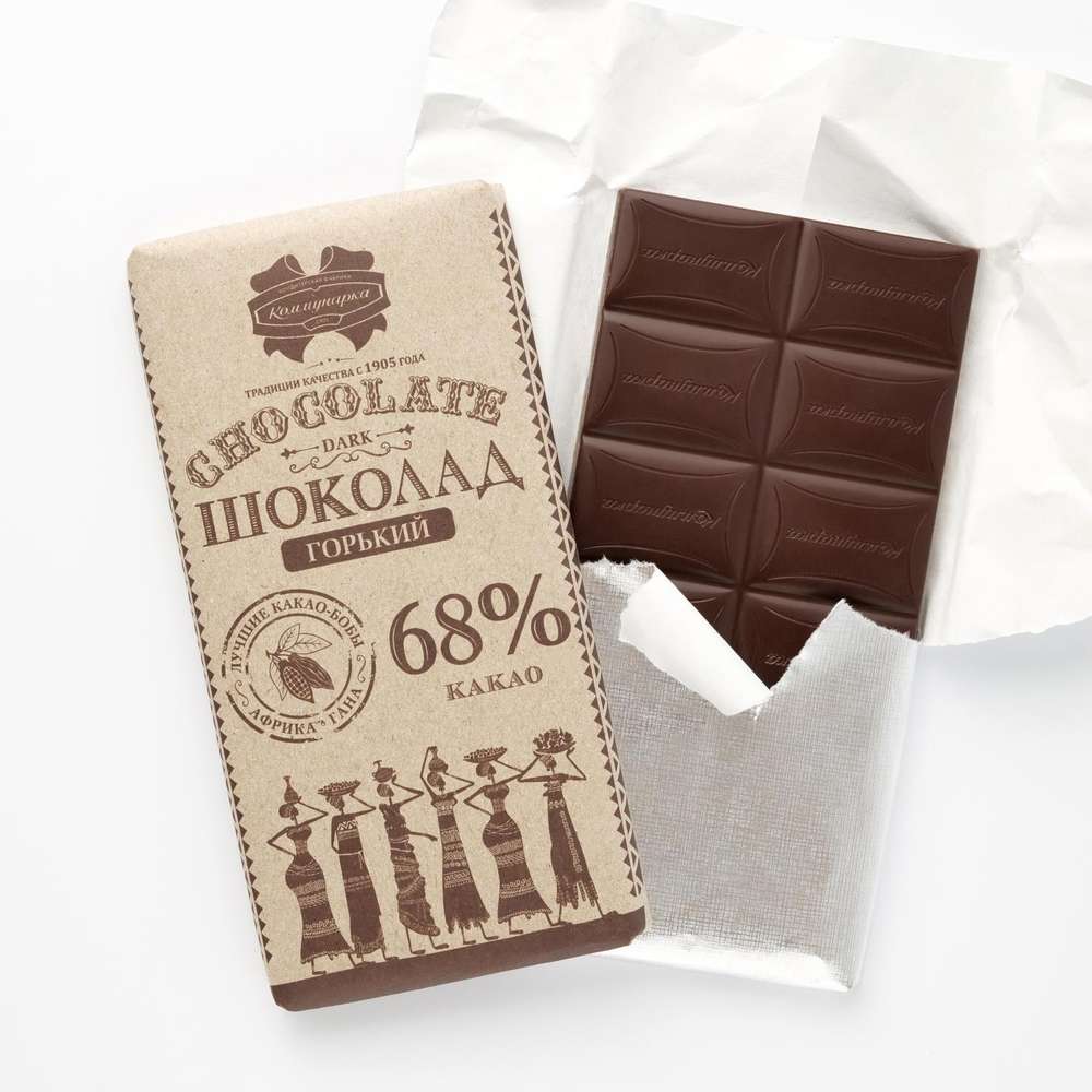 Шоколад тъмен горчив 68% Коммунарка