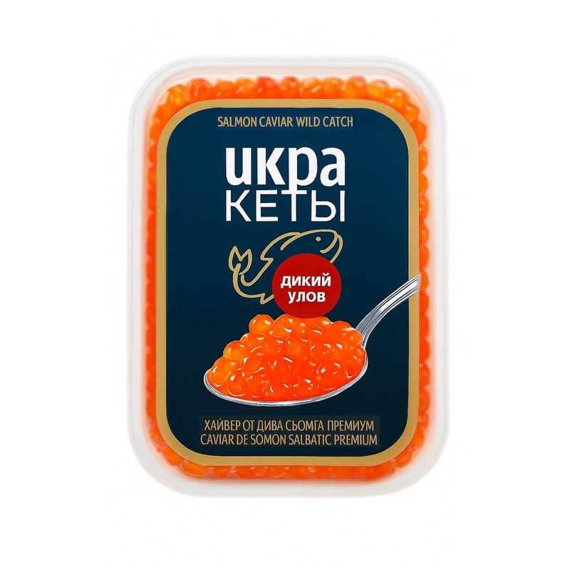 Хайвер от дива сьомга (кета)