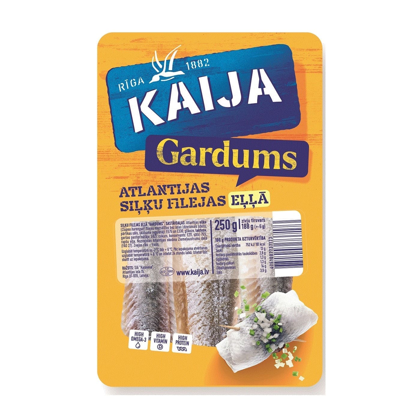 Филе от сельодка в олио Гардумс Kaija