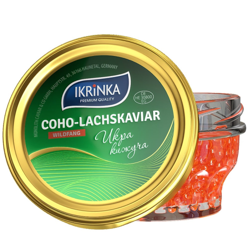 Хайвер от сребриста сьомга кижуч