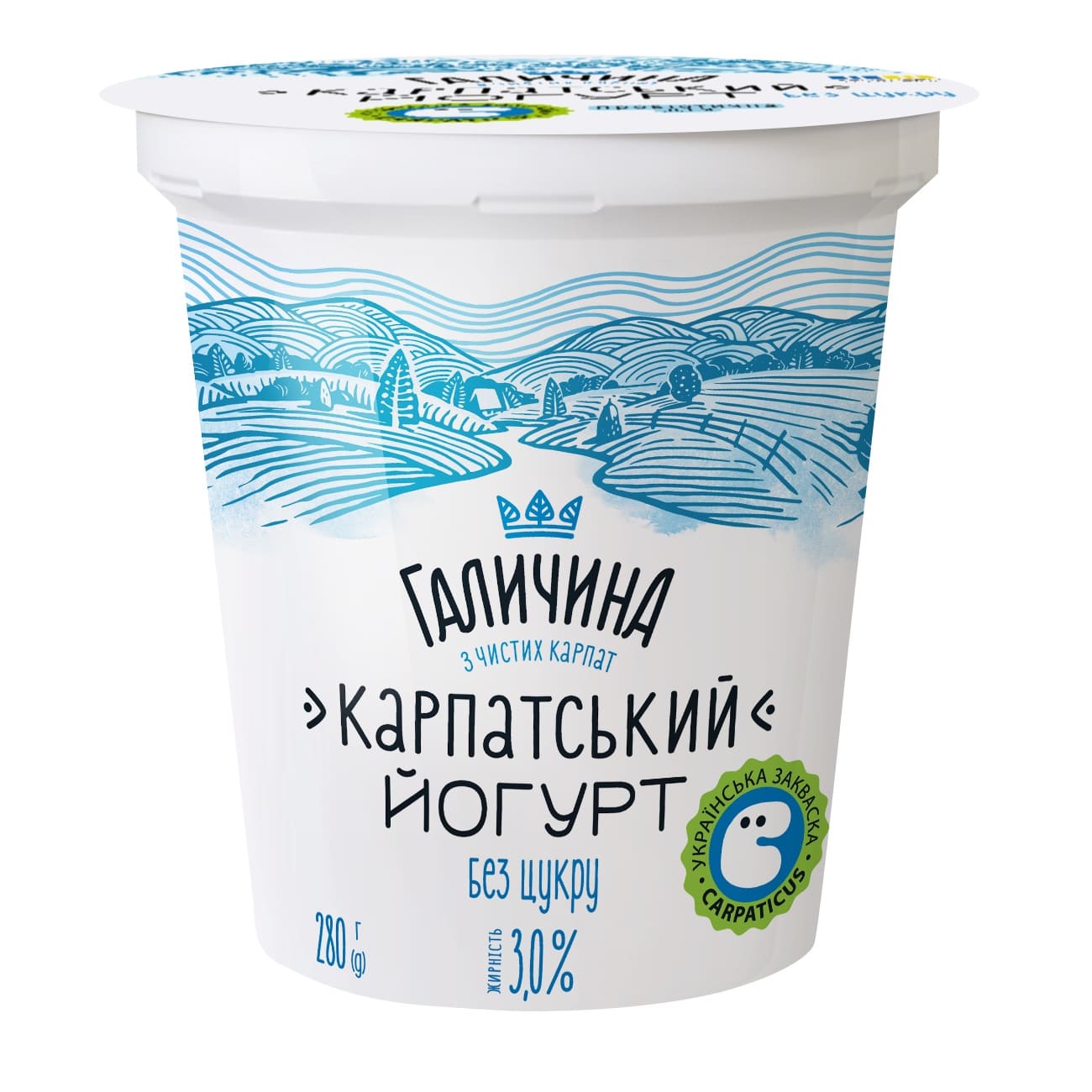 Йогурт Карпатськи без захар 3% Галичина