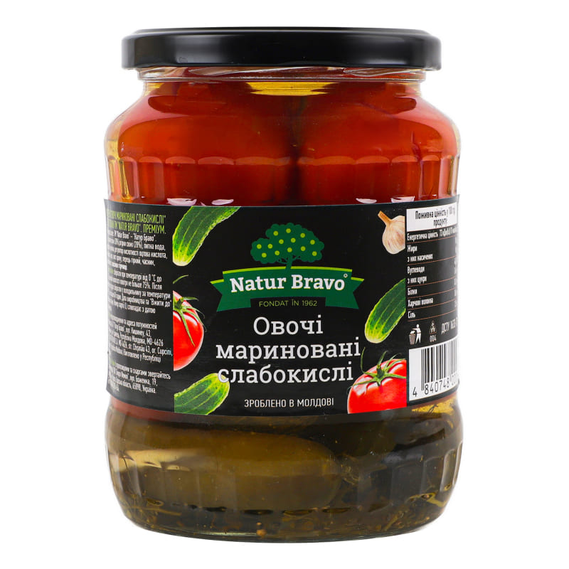 Асорти домати/краставици Natur bravo