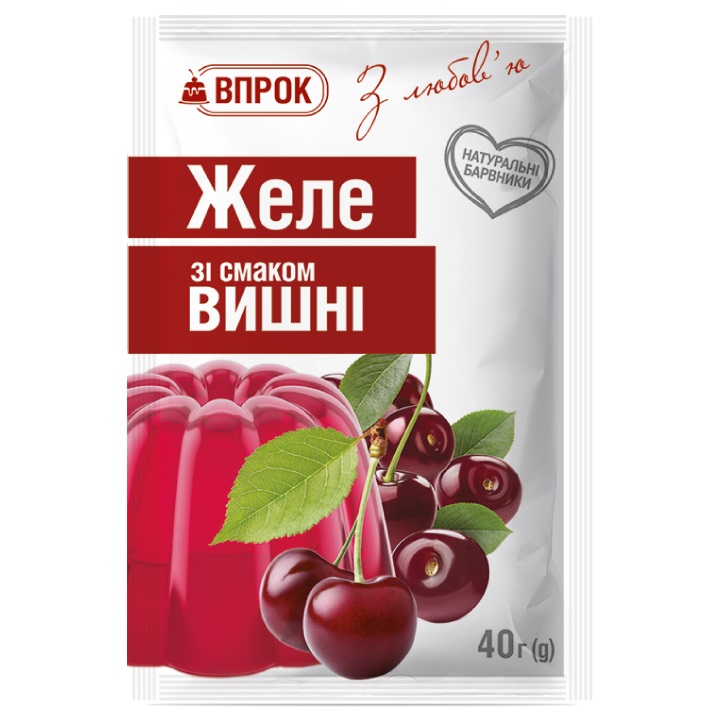 Желе с вкус вишна Впрок
