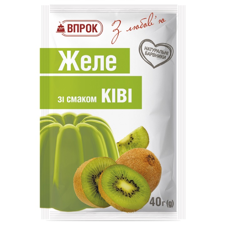 Желе с вкус киви Впрок