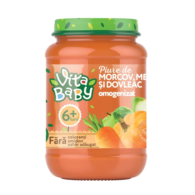 Пюре от морков, ябълка и тиква 6+ Vita Baby