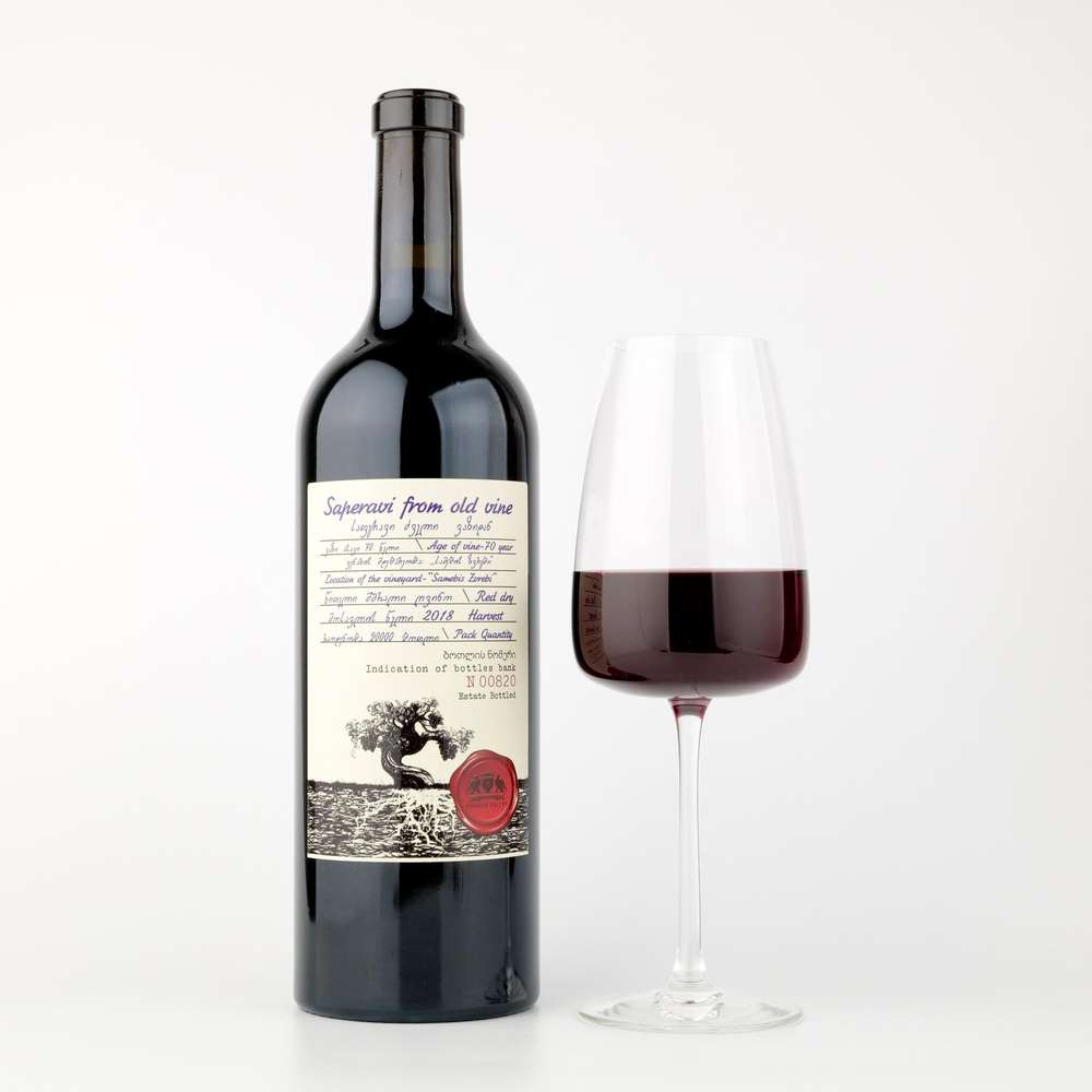 Вино червено сухо Саперави от Стара Лоза