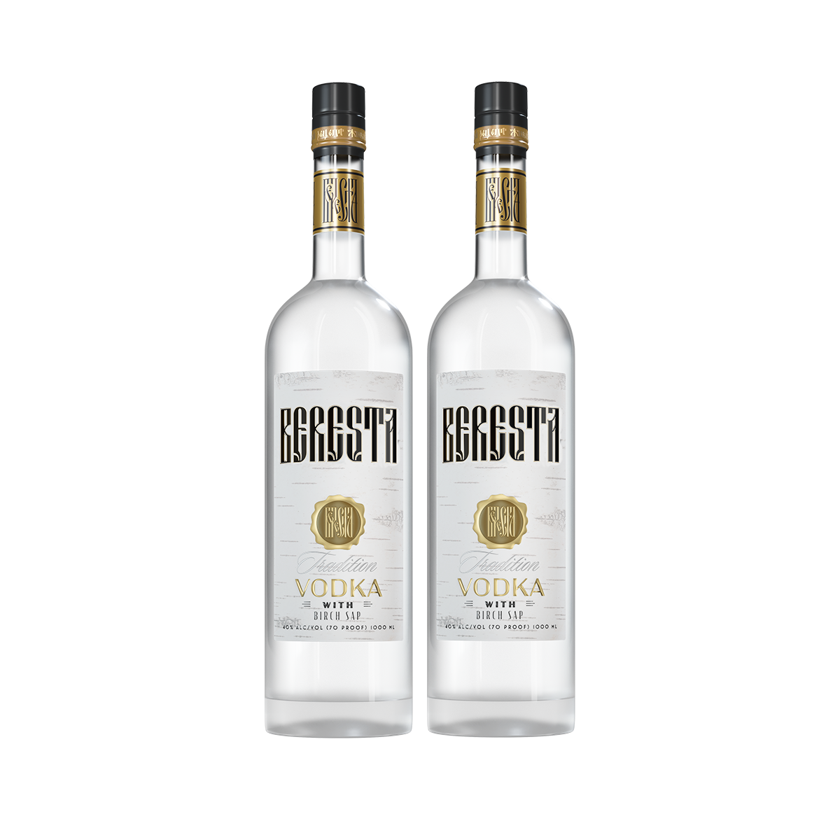 Водка Береста Winter tear 2 бутилки