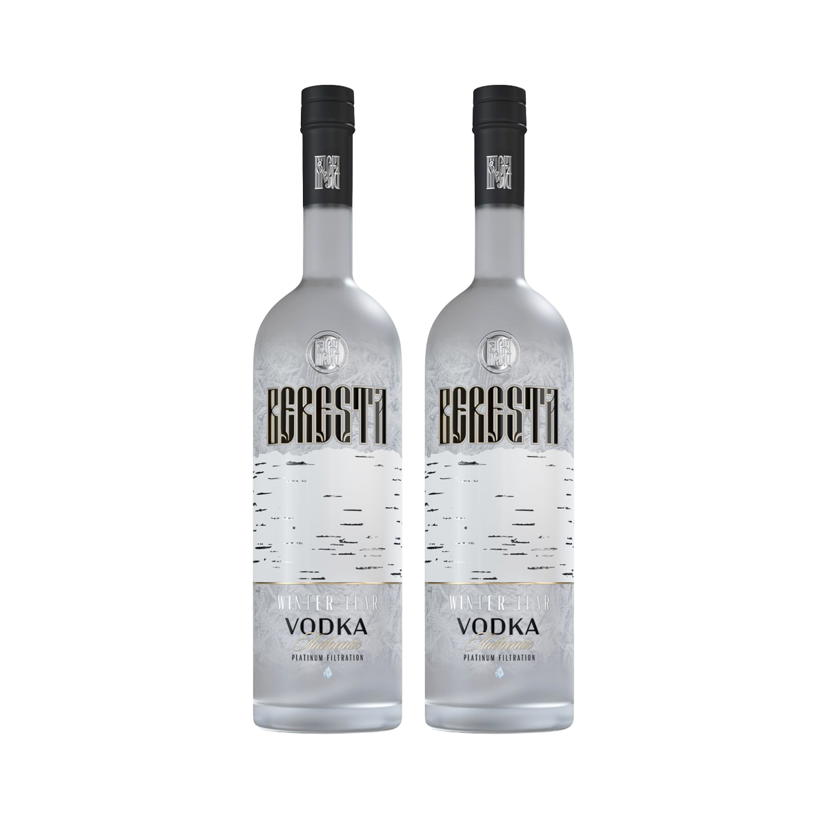 Водка Береста Winter tear 2 бутилки