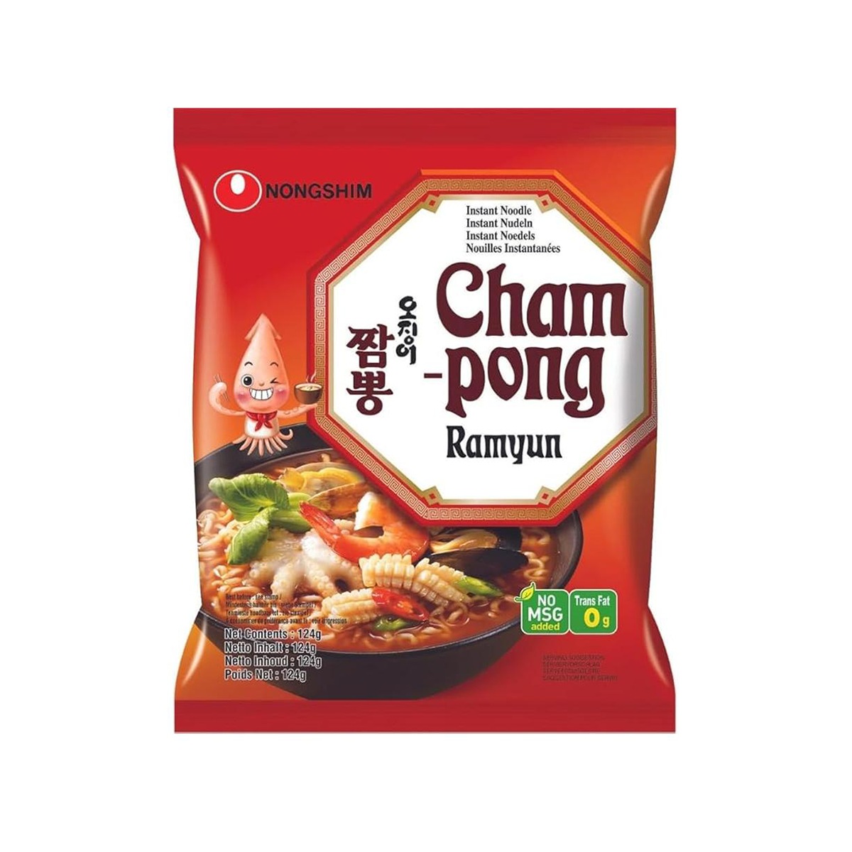 Рамен с вкус на морски дарове, пикантен NONGSHIM