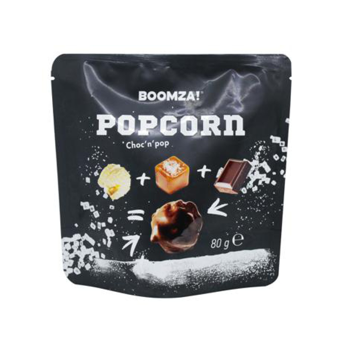 Карамелизирани пуканки с вкус на солен карамел, глазирани BOOMZA