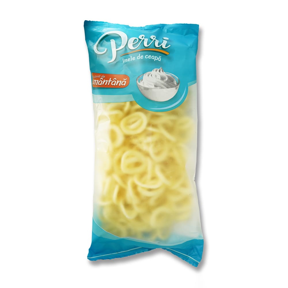 Снакс лучени кръгчета с вкус на сметана Perri
