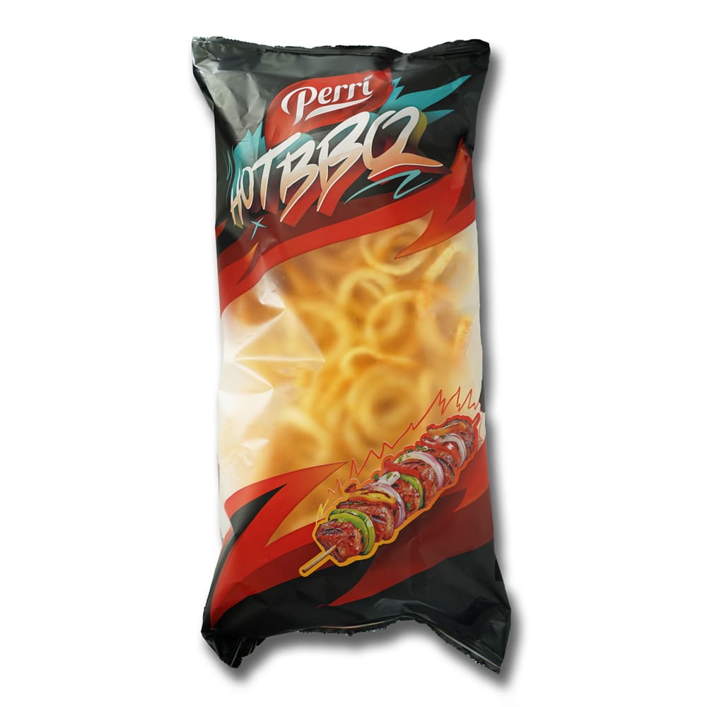 Снакс лучени кръгчета с вкус на Hot BBQ Perri