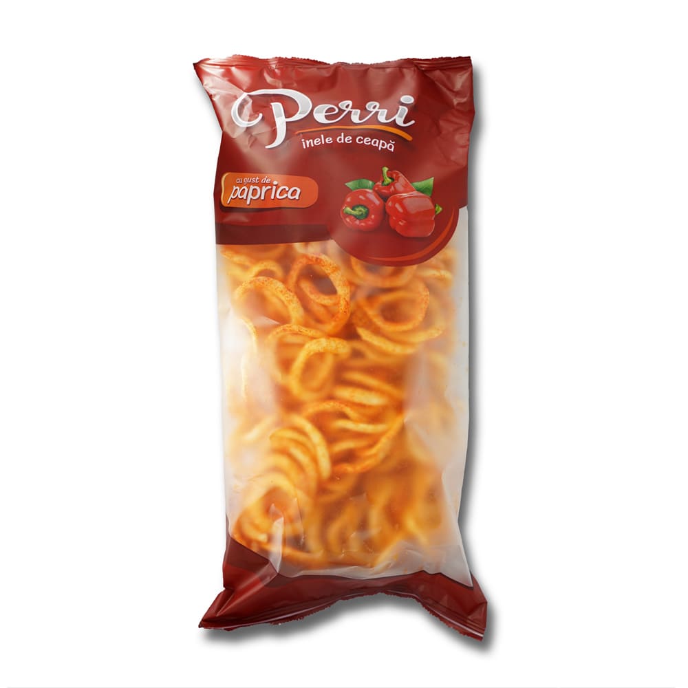 Снакс лучени кръгчета с вкус на паприка Perri