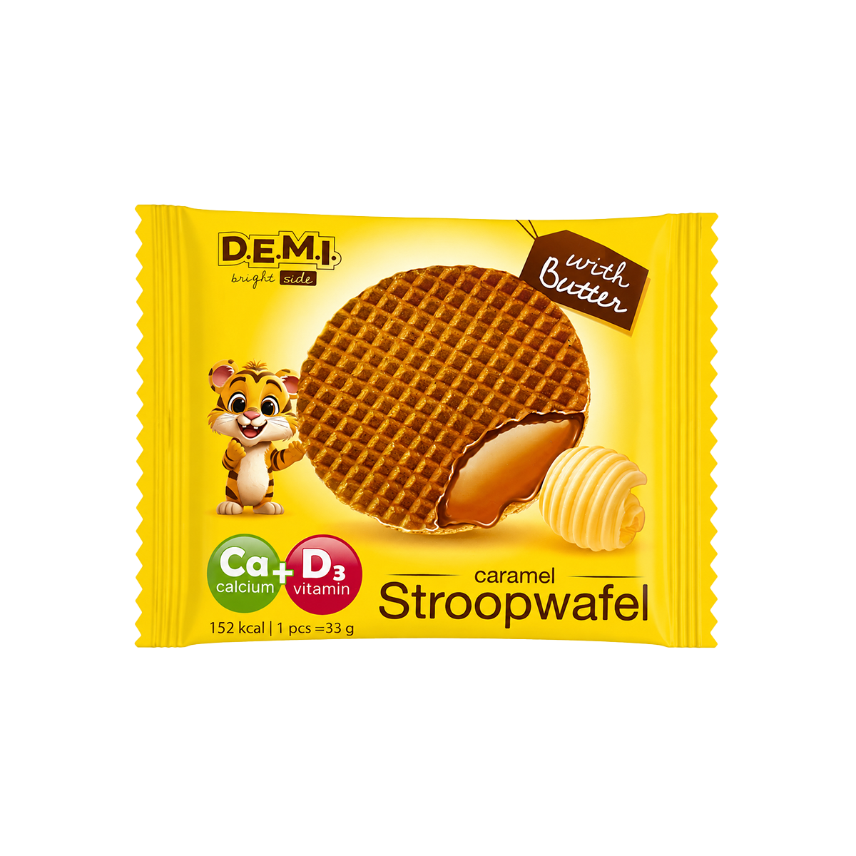 Вафла stroopwafel карамел и масло DEMI