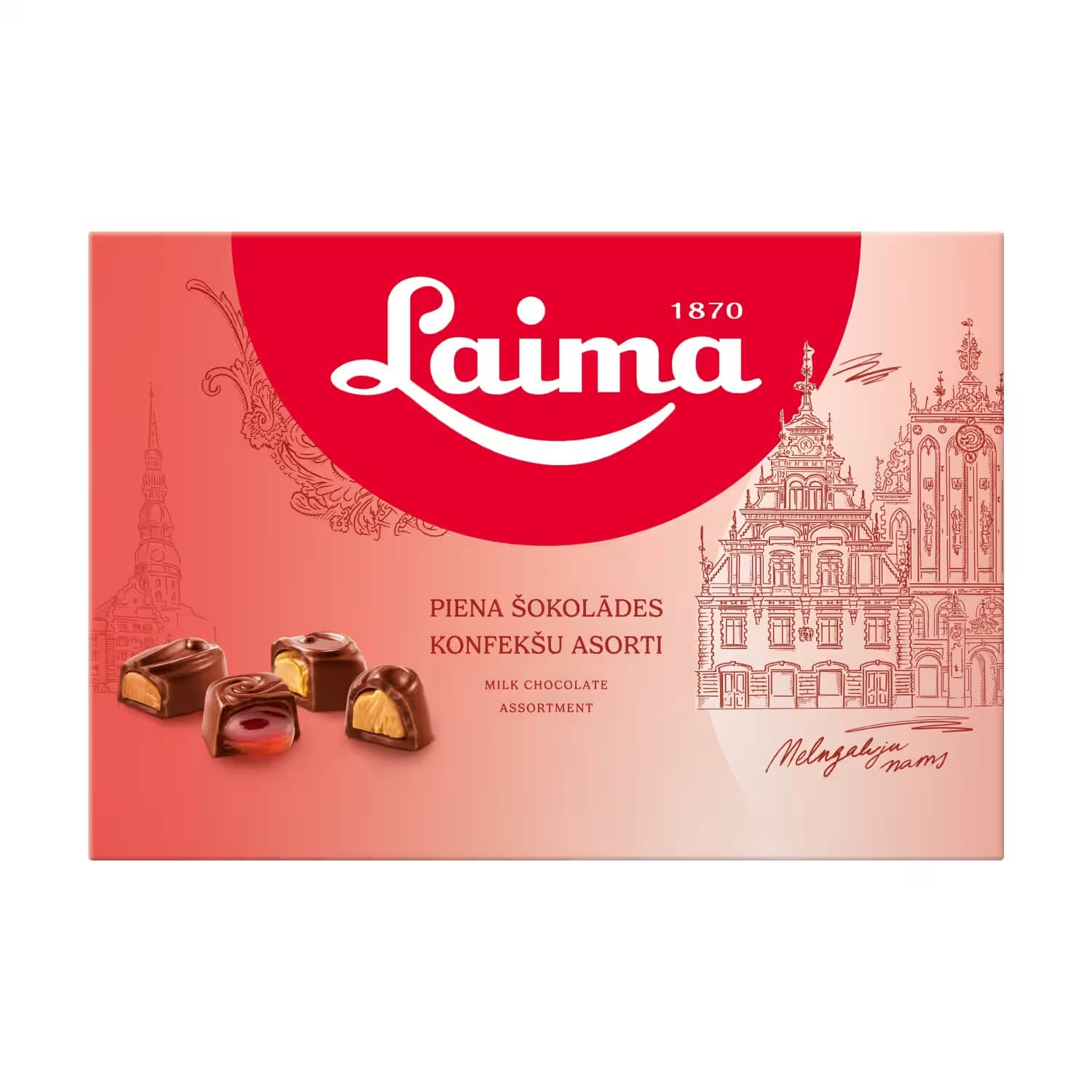 Бонбони в кутия млечен шоколад Laima