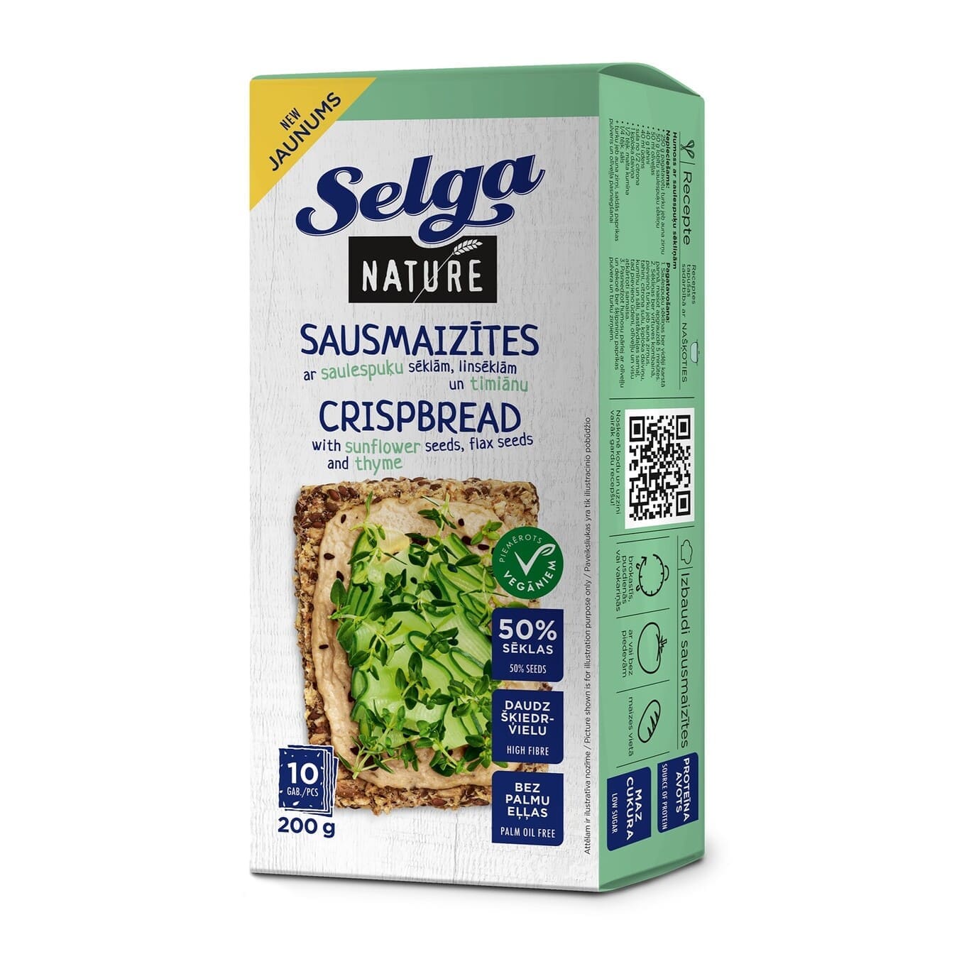 Хрупкави хлебчета с мащерка Selga Laima