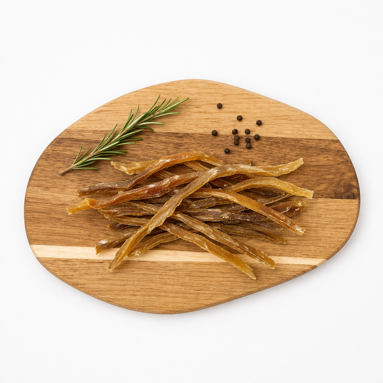 Снакс от див сребърен шаран – филейни ивици, сушени, без кожа