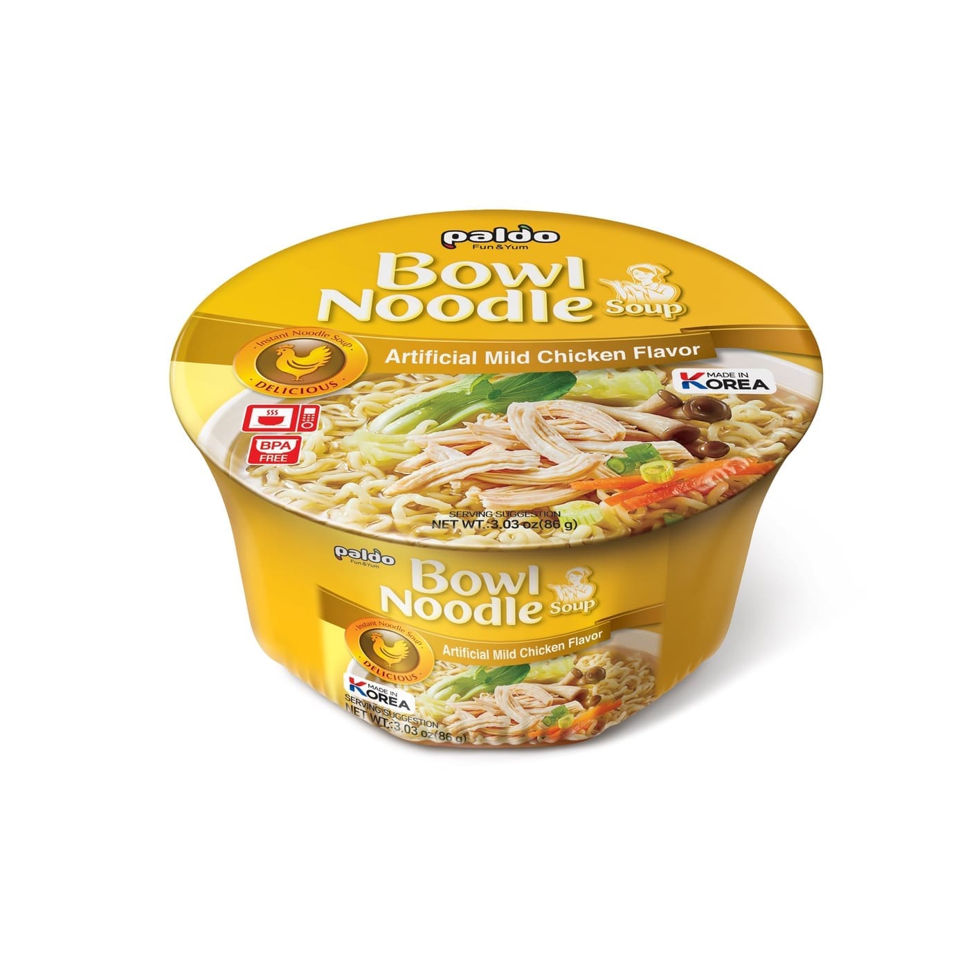 Рамен в купа с ароматно пиле mild Paldo